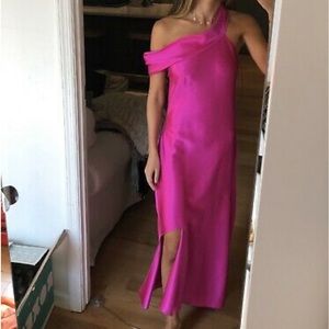 LAST CHANCE! Cushnie asymmetric pink dress